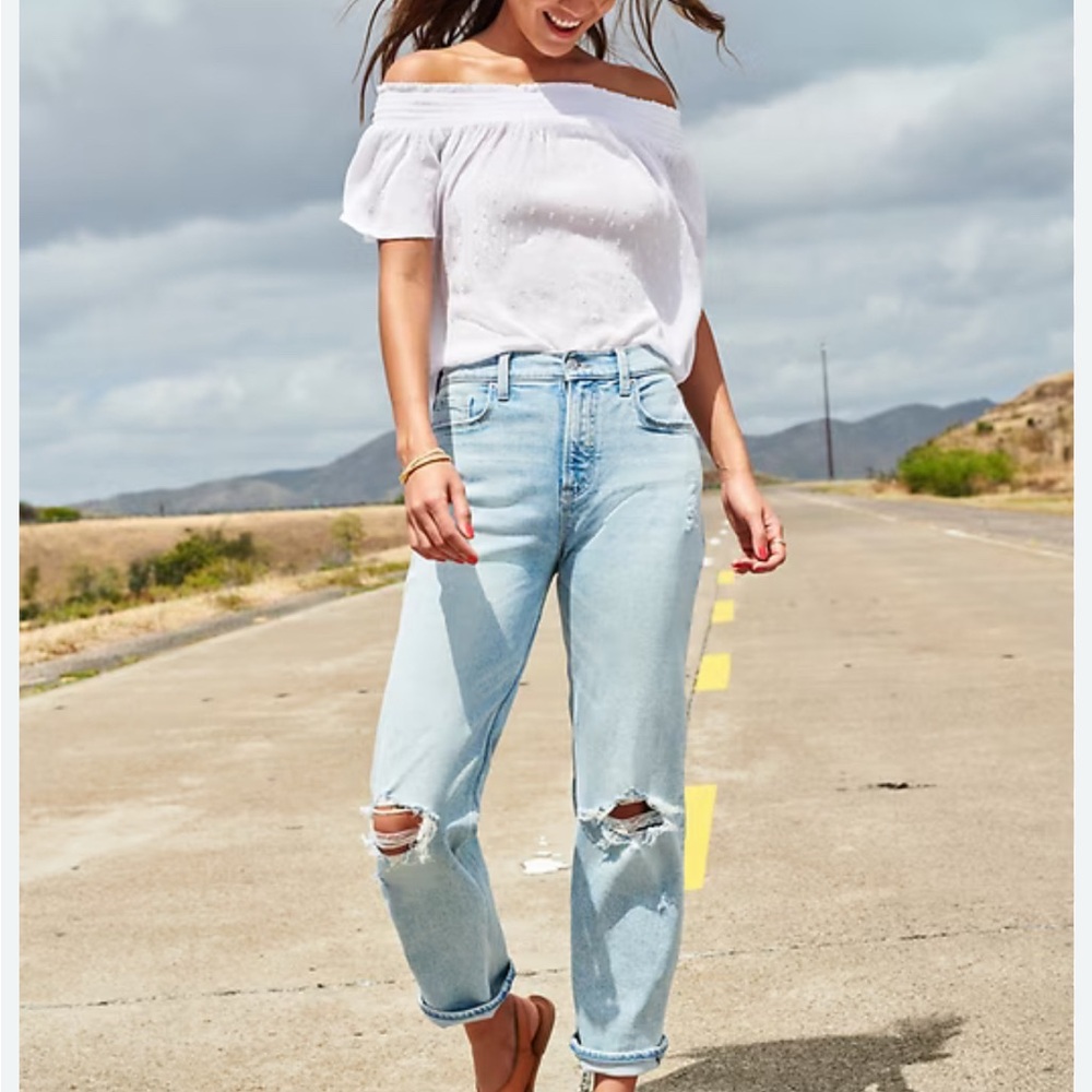 Old Navy Light Blue Boyfriend Jeans
